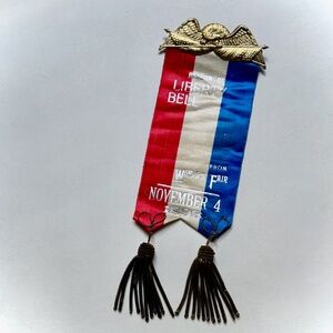 Worlds Fair November 4,1893 Return of Liberty Bell Ribbon